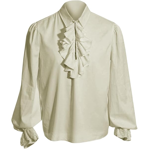 Amazon.com: Mens Pirate Shirt Vintage Long Sleeve Blouse